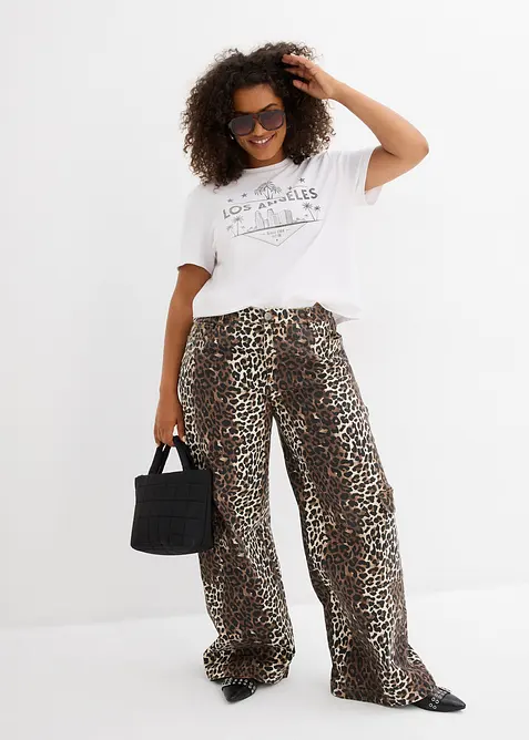 Verkürztes T-Shirt aus Jersey, bonprix