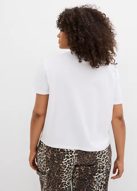 Verkürztes T-Shirt aus Jersey, bonprix