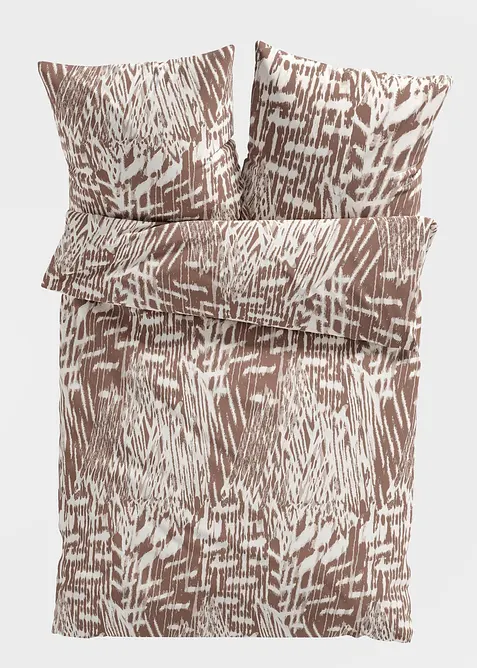 Parure de lit avec imprimé texturé, bonprix