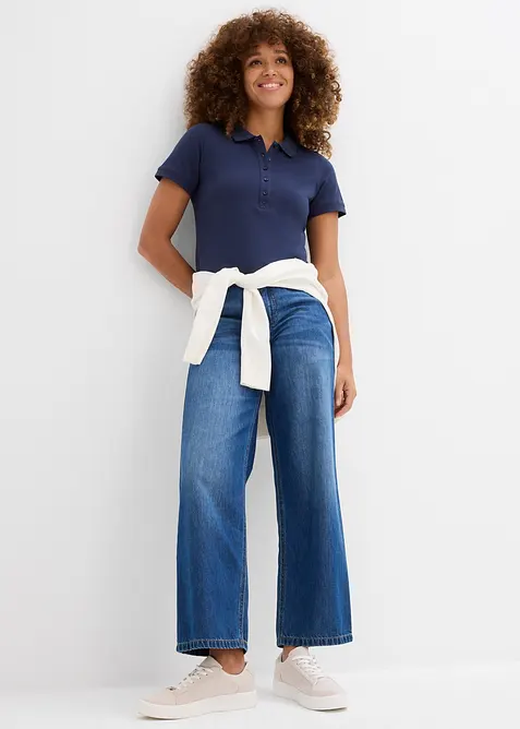 Piqué-Poloshirt aus reiner Bio-Baumwolle, bonprix