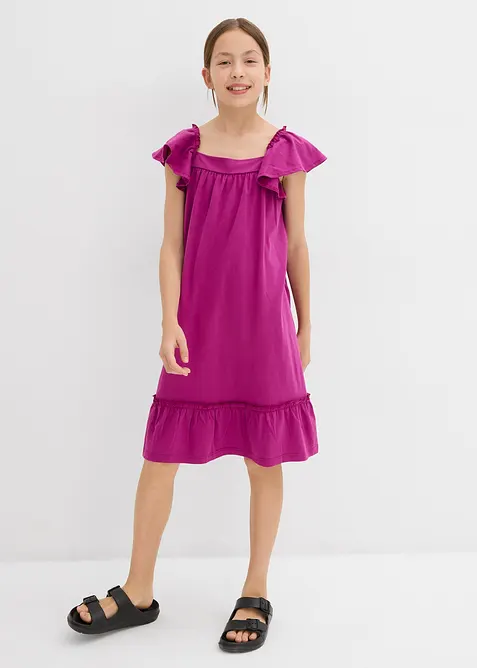Jerseykleid aus elastischerm Bio-Baumwoll-Mix, bonprix