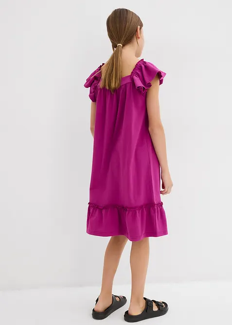 Jerseykleid aus elastischerm Bio-Baumwoll-Mix, bonprix