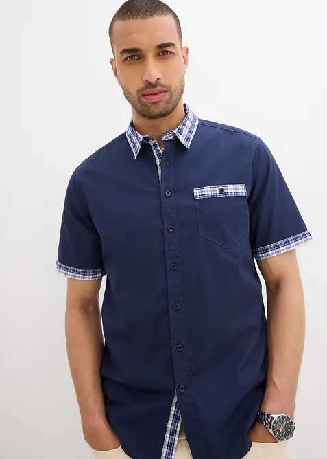 Chemise manches courtes 100% coton, bonprix