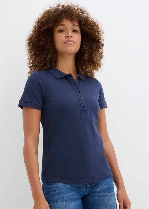 Piqué-Poloshirt aus reiner Bio-Baumwolle, bonprix