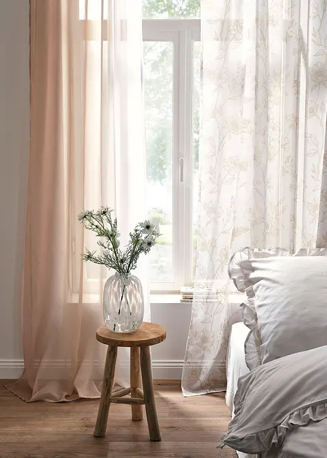 Voilage avec polyester recyclé (1 pce), bonprix