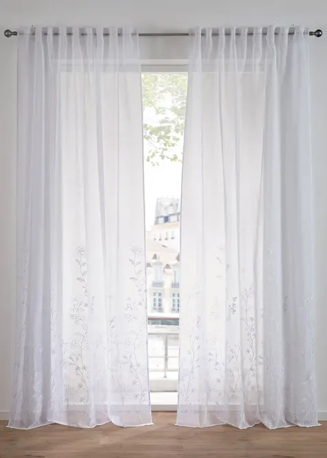 Voilage avec polyester recycl&eacute; (1 pce), bonprix