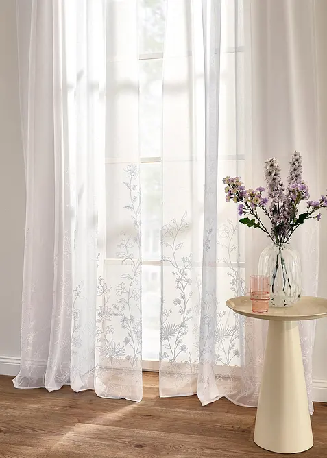 Voilage avec polyester recycl&eacute; (1 pce), bonprix