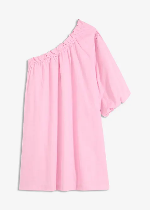 Robe en coton à encolure asymétrique, bonprix