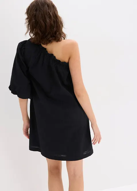 Robe en coton à encolure asymétrique, bonprix
