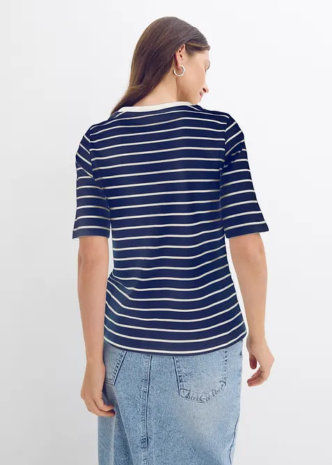 T-Shirt aus reiner schwerer Bio-Baumwolle, bonprix