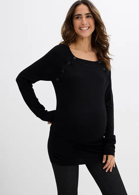 2-in-1 Umstands- und Stillpullover aus Feinstrick, bonprix