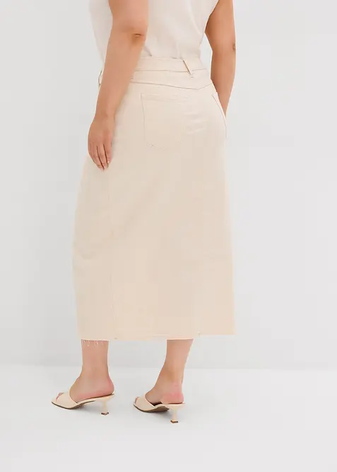 Jeansrock mit Schlitz, bonprix