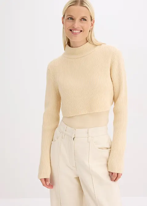 Pull &agrave; effet superpos&eacute;, bonprix