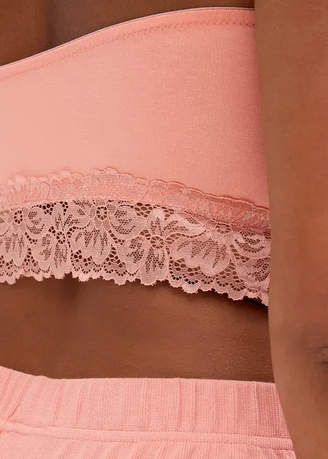 Bandeau-BH mit Bio-Baumwolle (2er Pack), bonprix