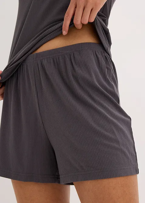 Pyjashort finement c&ocirc;tel&eacute;, bonprix