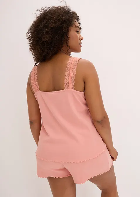 Shorty mit zartem Spitzenbesatz, bonprix