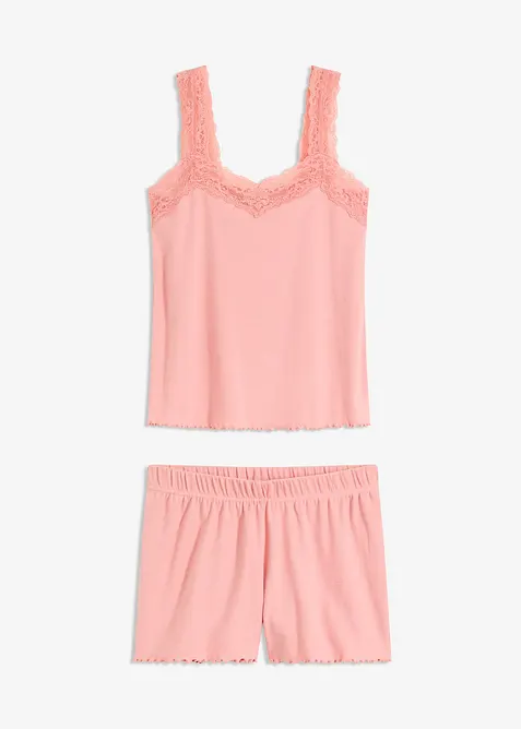 Shorty mit zartem Spitzenbesatz, bonprix