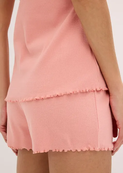 Shorty mit zartem Spitzenbesatz, bonprix