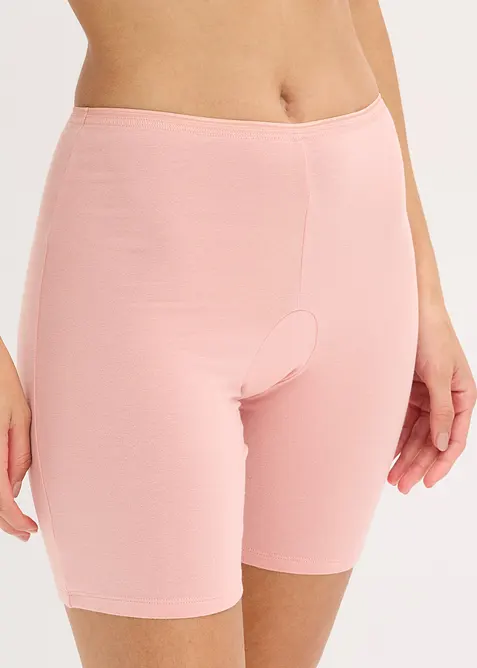 Lot de 3 boxers femme longs en coton extensible, bonprix