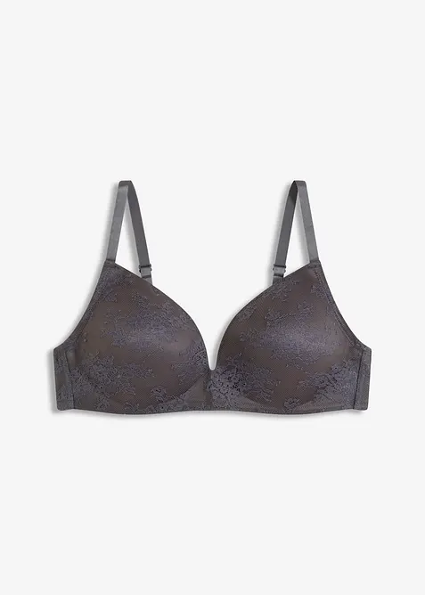 Soutien-gorge à coques sans armatures avec dentelle, bonprix