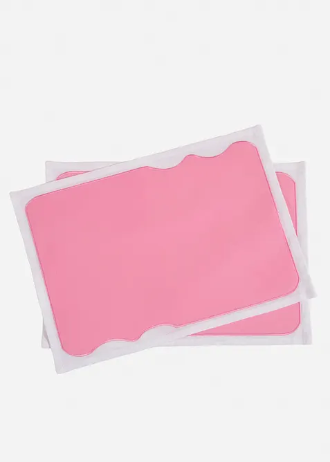 Tischsets aus Bio Baumwolle mit farbiger Kante (2er Pack), bonprix