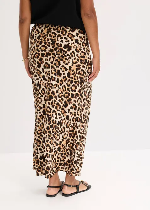 Midirock aus fließender Viskose, bonprix