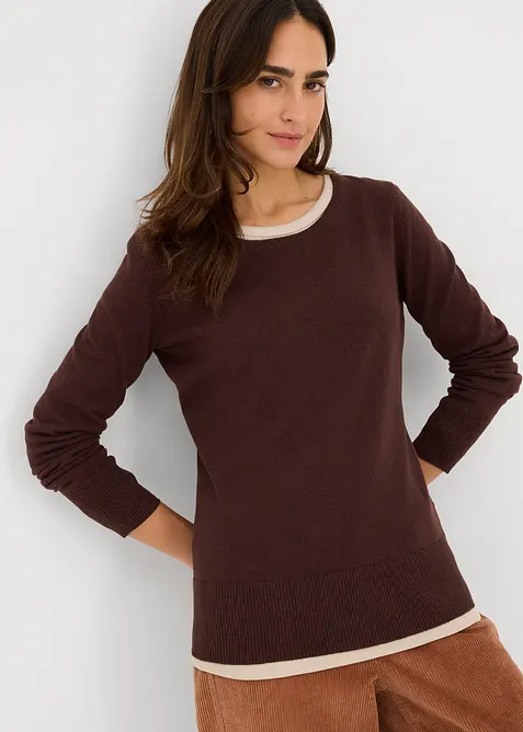 Pull en fine maille, bonprix