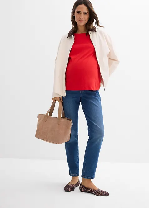 Jean de grossesse, longueur cheville, droit, bonprix