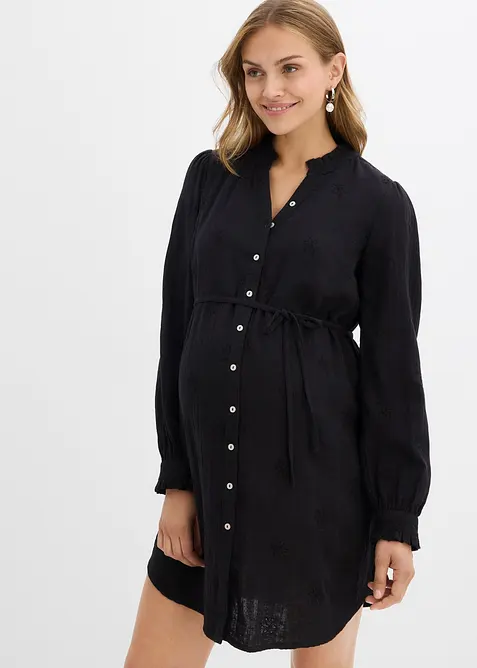 Robe-chemise de grossesse en gaze de coton douce, bonprix