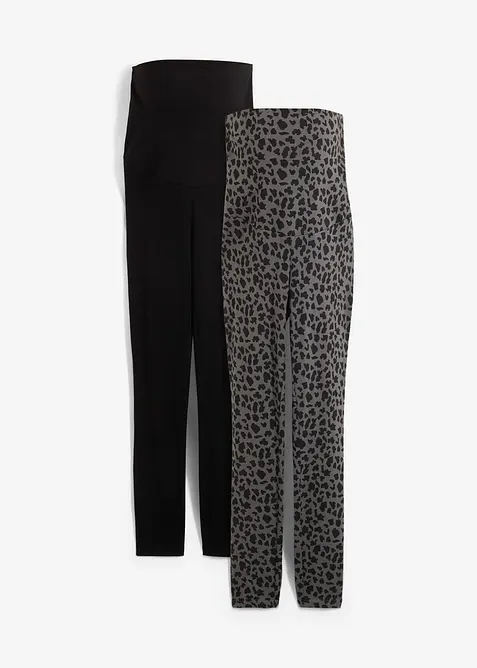 Lot de 2 leggings de grossesse, bonprix
