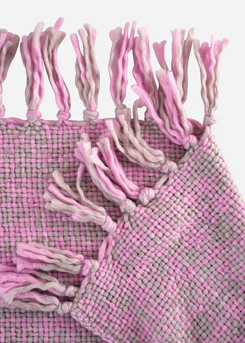 hochwertige Kuscheldecke mit Fransen, bonprix