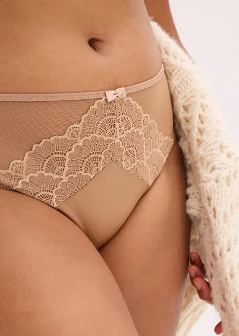 Slip mit Glanzeffekt (2er Pack), bonprix