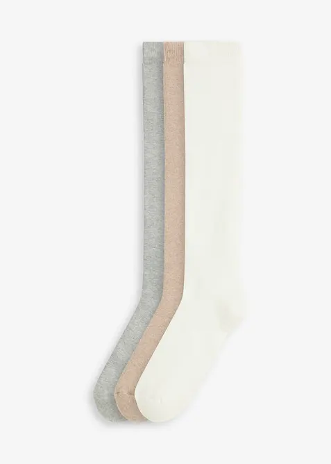 Thermo Kniestrümpfe mit weichem Innenfrottee (3er Pack), bonprix