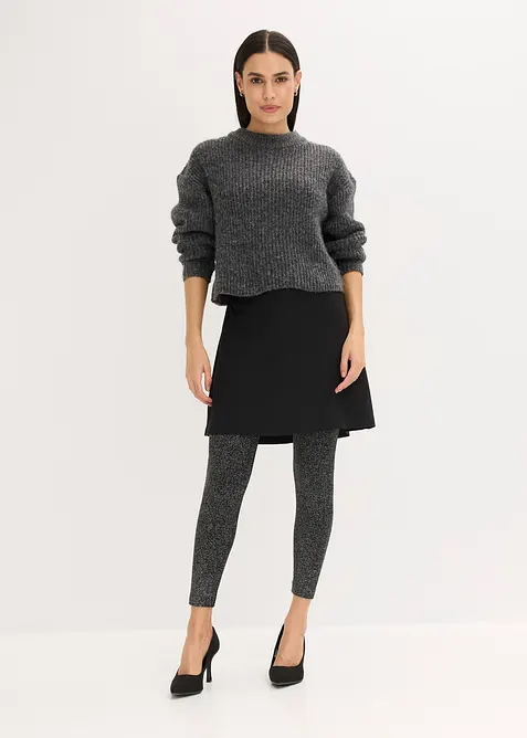 Thermo-Strumpfleggings aus Glitzergarn, bonprix