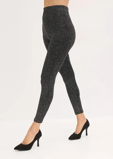 Thermo-Strumpfleggings aus Glitzergarn, bonprix