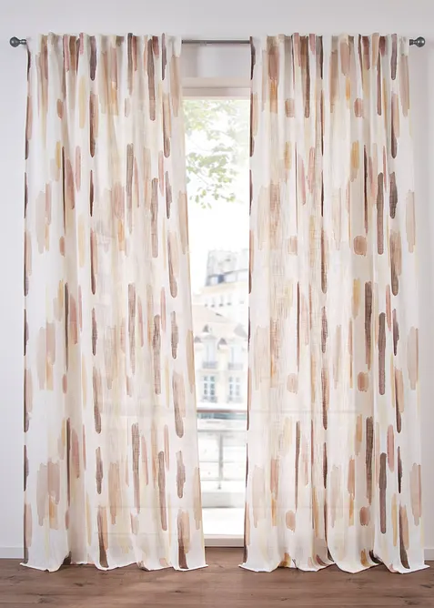 Rideau avec imprimé rayé (1 pce), bonprix