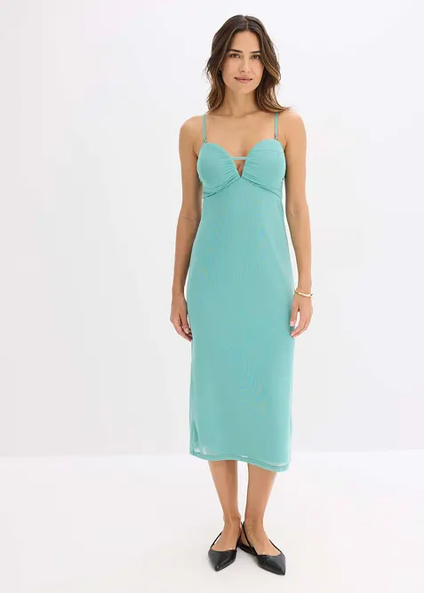 Maxikleid mit tiefem Ausschnitt, bonprix