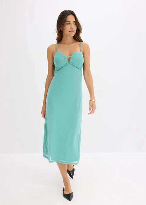 Maxikleid mit tiefem Ausschnitt, bonprix