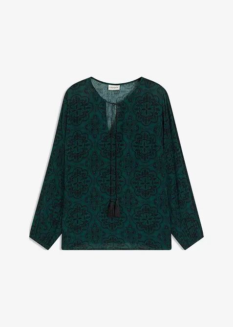 Blusenshirt aus strukturierter Viskose, bonprix