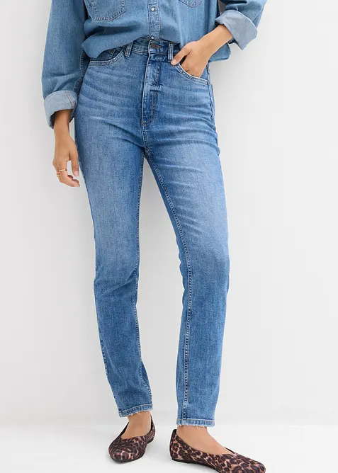 Skinny-Jeans High Waist, Cropped, bonprix