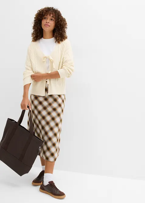 Strickjacke mit Schleifen, bonprix