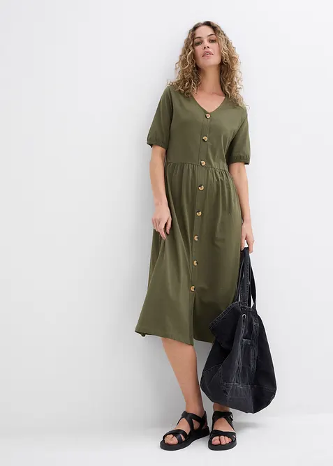 Midikleid aus reiner Baumwolle, bonprix
