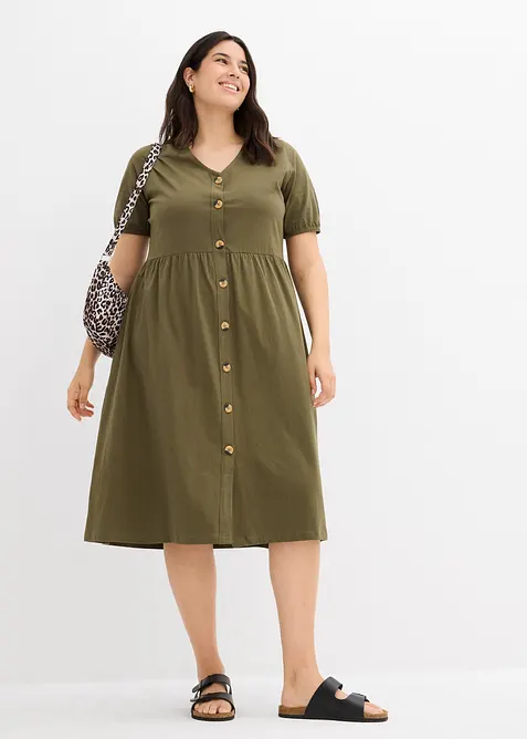 Midikleid aus reiner Baumwolle, bonprix