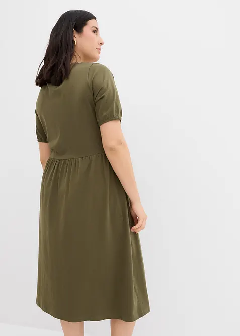 Midikleid aus reiner Baumwolle, bonprix