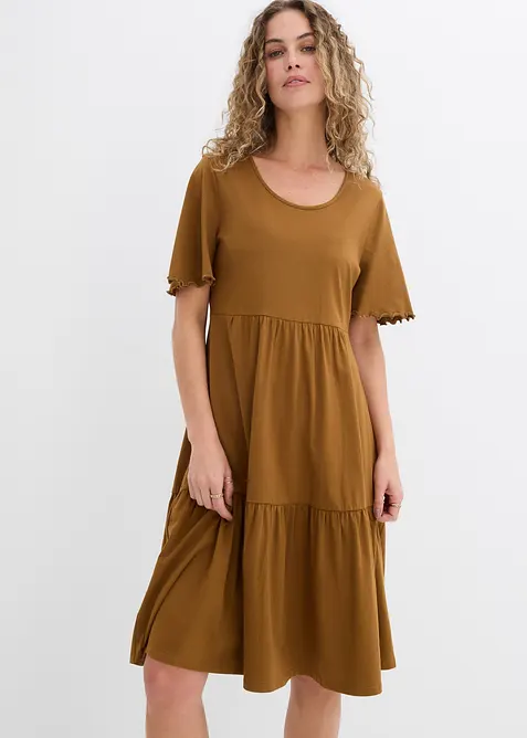 Jerseykleid aus reiner Baumwolle, bonprix