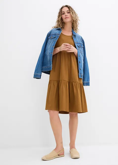 Jerseykleid aus reiner Baumwolle, bonprix