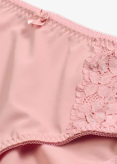 Lot de 2 maxi slips avec dentelle, bonprix