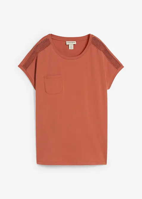 Lockeres Shirt mit Spitze, bonprix