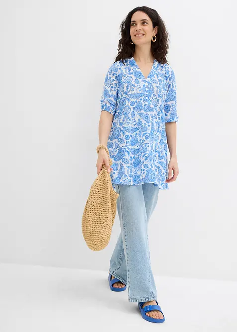 Long-Tunika aus reiner Baumwolle, bonprix