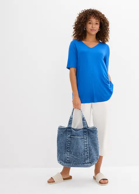 Longshirt aus softer Viskose, bonprix